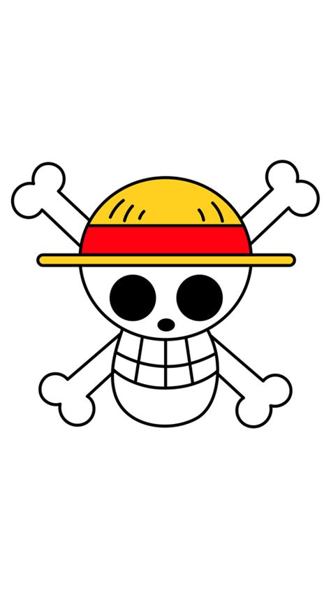 a cartoon skull wearing a yellow hat with two crossed bones on it's side