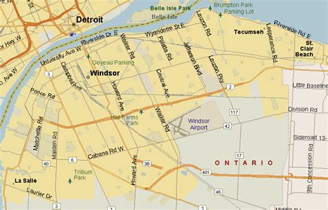 Windsor Map (Region), Ontario - Listings Canada