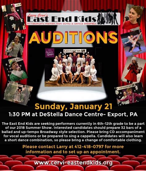 Open Auditions for Kids in Pittsburgh for Musical - Auditions Free