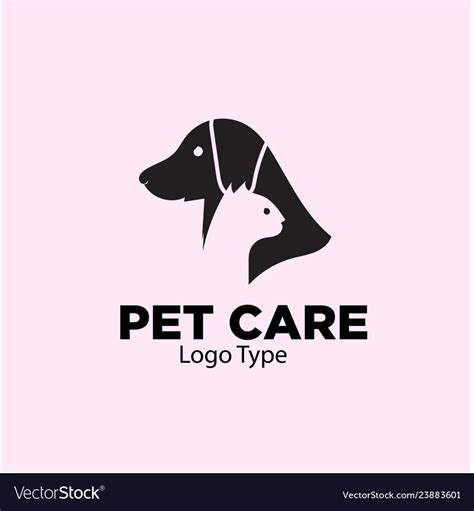 Pet care logo designs Royalty Free Vector Image