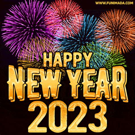 Happy New Year 2023 GIF. Get The Best New Year Animated GIF by Funimada ...