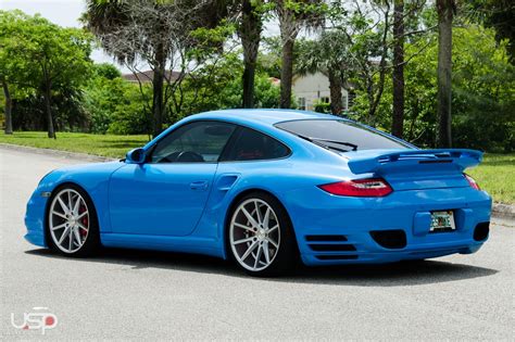 Baby Blue Porsche 911 Turbo Gets a Distinct Look with Custom Goodies ...