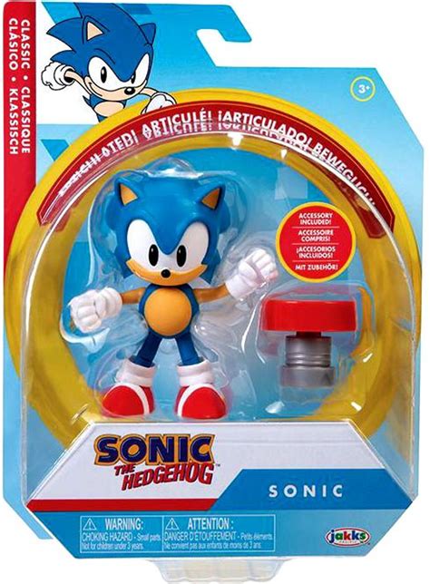 Sonic The Hedgehog Basic Wave 4 Sonic 4 Action Figure Classic, with ...