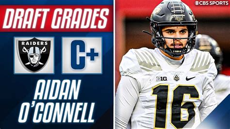 Raiders Draft QB Aidan O'Connell Out Of Purdue In 4th Round I 2023 NFL ...