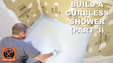 How to Build a Curbless Shower (Part 3: Waterproofing Shower Pan) -- by ...