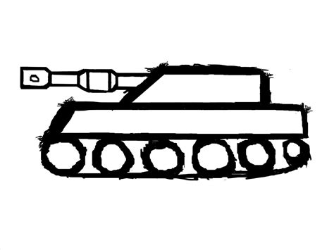 Simple Tank Drawing at PaintingValley.com | Explore collection of ...