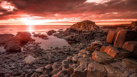 Photograph Sunset At The Giants Causeway by James Pion on 500px