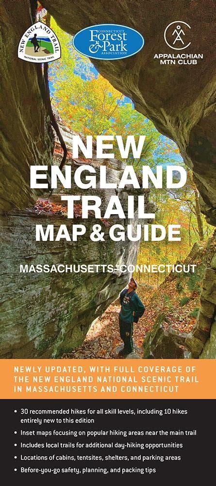 New England Trail Map & Guide: Appalachian Mountain Club Books ...