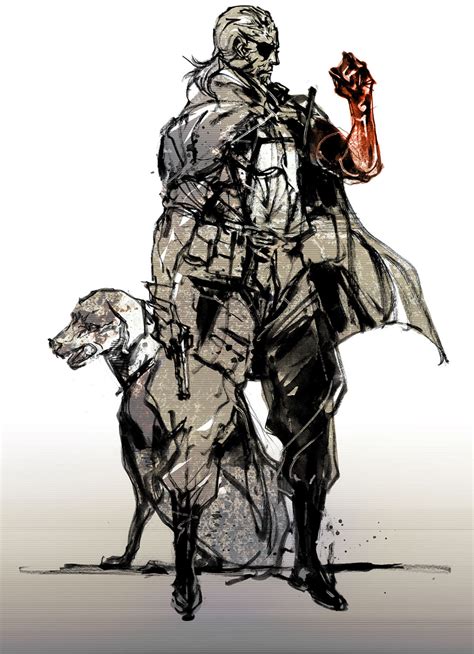 Big Boss & Dog Art - Metal Gear Solid V Art Gallery