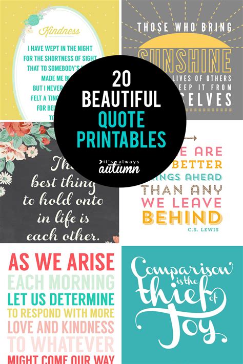 Printable Quote Posters - Printable Word Searches