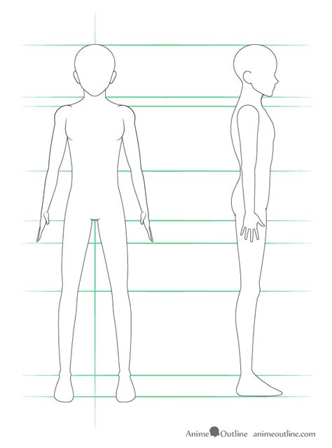 How To Draw Anime Side View Body - Anime characters can vary in shape ...