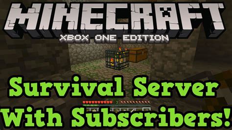 Minecraft Xbox One ( / PS4) Survival Server LIVE - YouTube