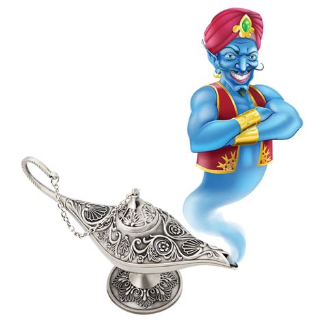 Silvery Legend Aladdin Magic Genie Light Wishing Oil Collectable ...