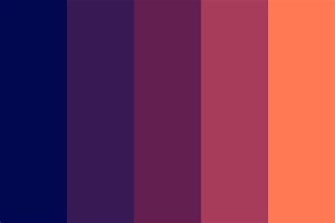 Cool Sunset Color Palette