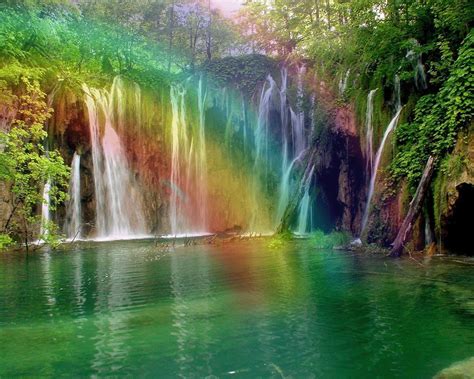 Rainbow Waterfall Wallpapers - Top Free Rainbow Waterfall Backgrounds ...