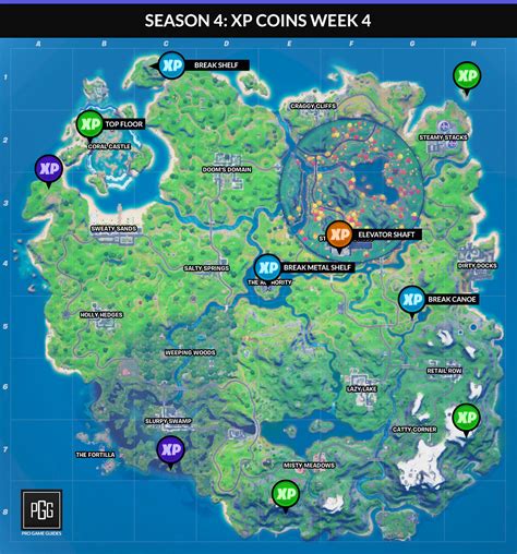 Fortnite Chapter 2: Season 4 Week 4 Coin Map : r/fortnitecoins