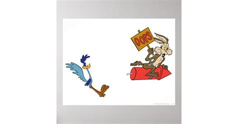 WILE E. COYOTE™ and ROAD RUNNER™ Acme Products 5 2 Poster | Zazzle