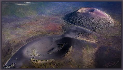 Sunset Crater & unnamed Cinder Cone, San Francisco Volcanic Field ...