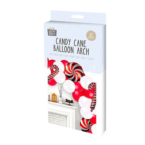 Christmas Candy Cane Balloon Arch Decoration Kit | Partyrama