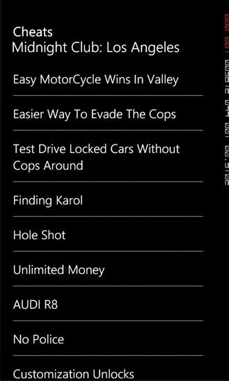 Download free Midnight Club Los Angeles Cheats by BlueBayMob LLC. v.1.0 ...