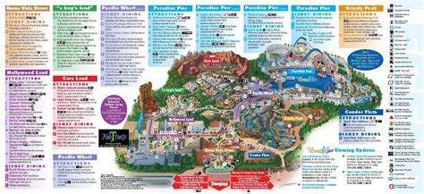 Disneyland california adventure, Disneyland map, Disney california ...