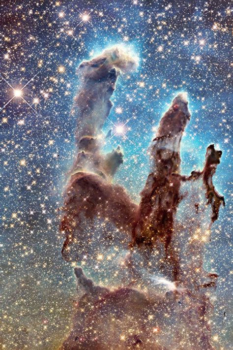 NEW HUBBLE PILLARS OF CREATION 2015 SPACE | Grelly USA