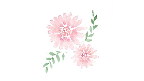 Simple Watercolor Flowers at PaintingValley.com | Explore collection of ...