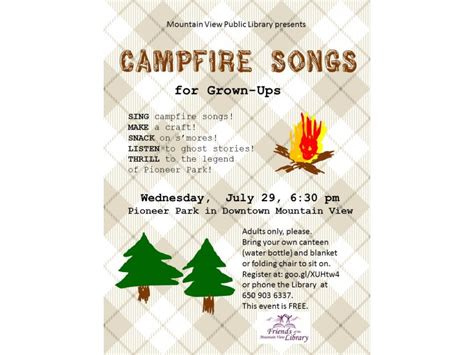 Campfire Songs for Grown-ups | Mountain View, CA Patch