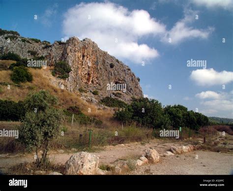 The caves of mount Carmel Israel Stock Photo - Alamy