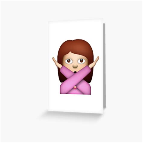 "Crossed Arms Emoji" Greeting Card for Sale by rosiestelling | Redbubble