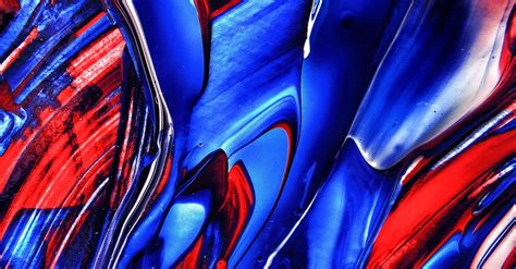 Blue and Red Abstract Painting · Free Stock Photo