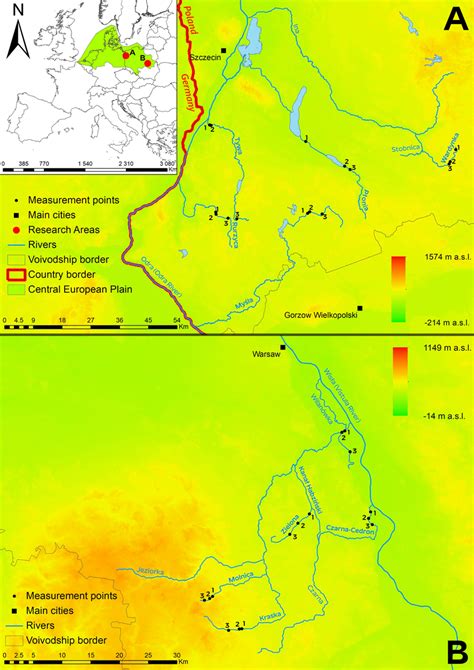 Rivers in the Central European Plain for HIR analysis: A – rivers in ...