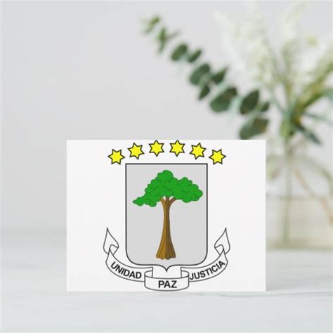 Equatorial Guinea Coat of arms GQ Postcard | Zazzle