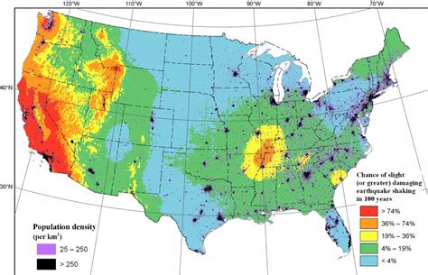 Map: Earthquake Shake Zones Around the U.S. | KQED