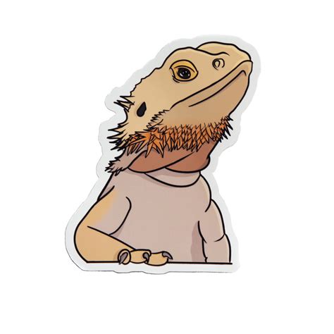 Large Bearded Dragon Sticker - Hatched Pet Supplies