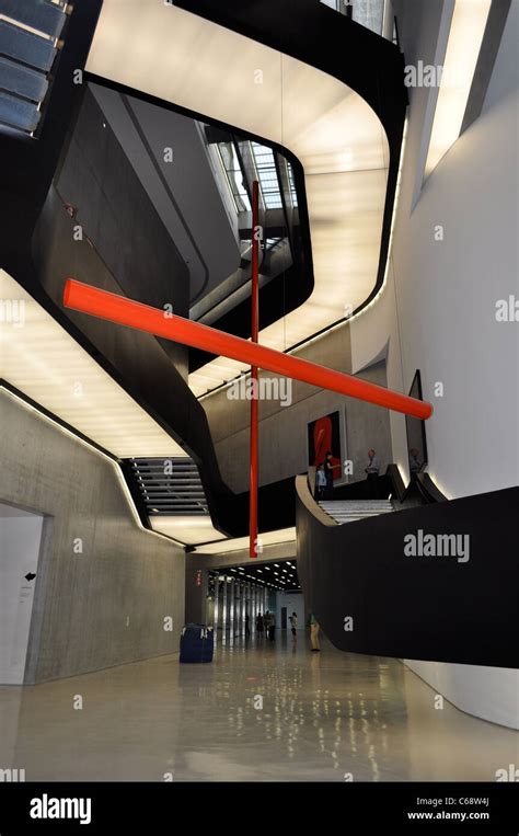 The interior of the Maxxi Museum of XXI Century Art, designed by Zaha ...