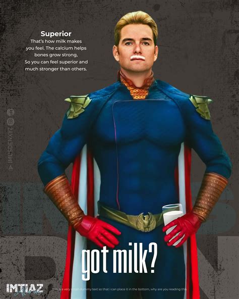 I tried to recreate the "Got Milk Campaign" With Homelander! : TheBoys