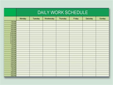 Free printable daily planner excel template, Download Free printable ...