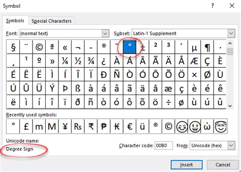 Degree symbol ° in Word, Excel and PowerPoint - Office Watch