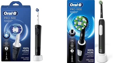 Oral B Pro 500 vs 1000 Electric Toothbrush (What's the Difference ...