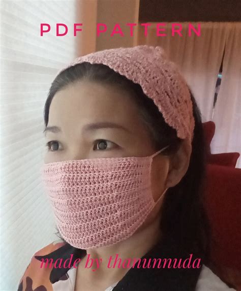 Crochet Face Mask Pattern easy Crochet Face Mask Pattern PDF | Etsy