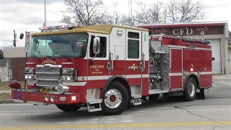 Concord, NH Fire Department *BRAND NEW* Engine 4 Responding - YouTube