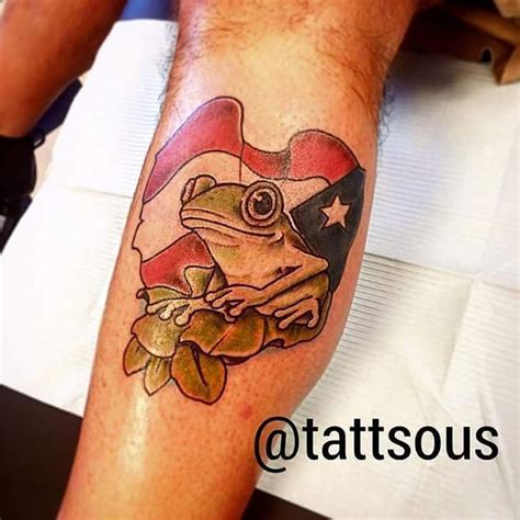 #coqui and #puertorican #flagtattoo by Mitch-@tattsous #AlbanyNY # ...