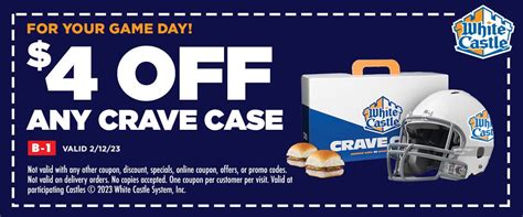 $4 off any crave case Sunday at White Castle restaurants #whitecastle ...