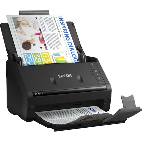 Epson ES-400 II Duplex Desktop Document Scanner B11B261201 B&H