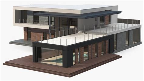 Modern House Pool 3D model - TurboSquid 2025923