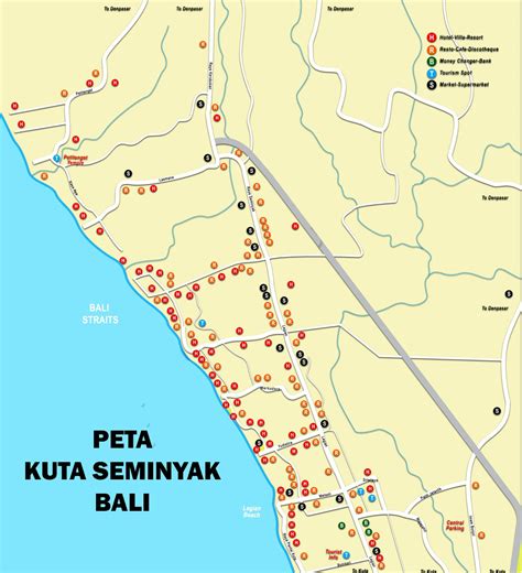 Peta Kuta Seminyak Bali