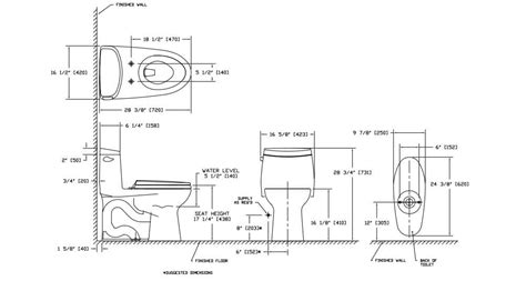 Toilet Dimensions and Clearances You Must Know - Toilet Haven