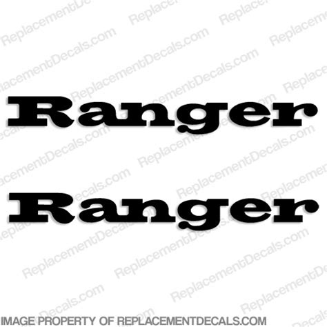 Ranger Boat Logo Decals (Set of 2) - Any Color!