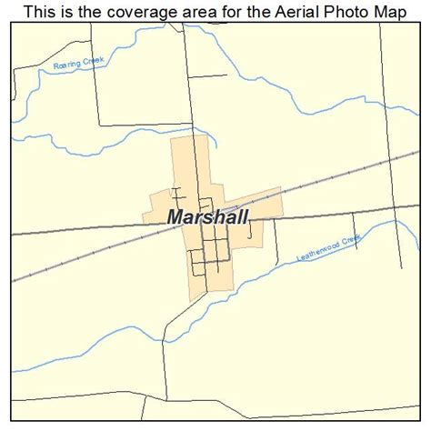 Aerial Photography Map of Marshall, IN Indiana